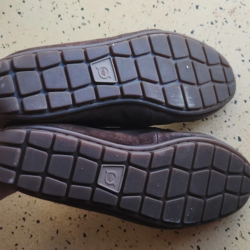 Born driving mocs men's size 10 chocolate brown leather EUC